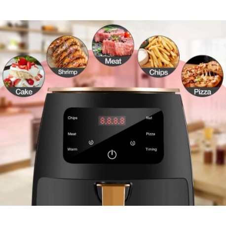 Friteuza 6L Cu Aer Cald AirFryer 2400W, Si Afisaj Digital, LCD Touch C