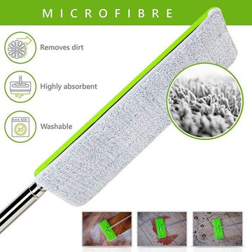 Set 3 rezerve mop plat din microfibra