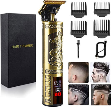 Masina profesionala de tuns pentru barbati cu acumulator, afisaj LED