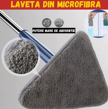 Laveta din microfibra pentru mop triunghiular